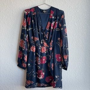 Lulu’s Floral Cocktail Dress XS